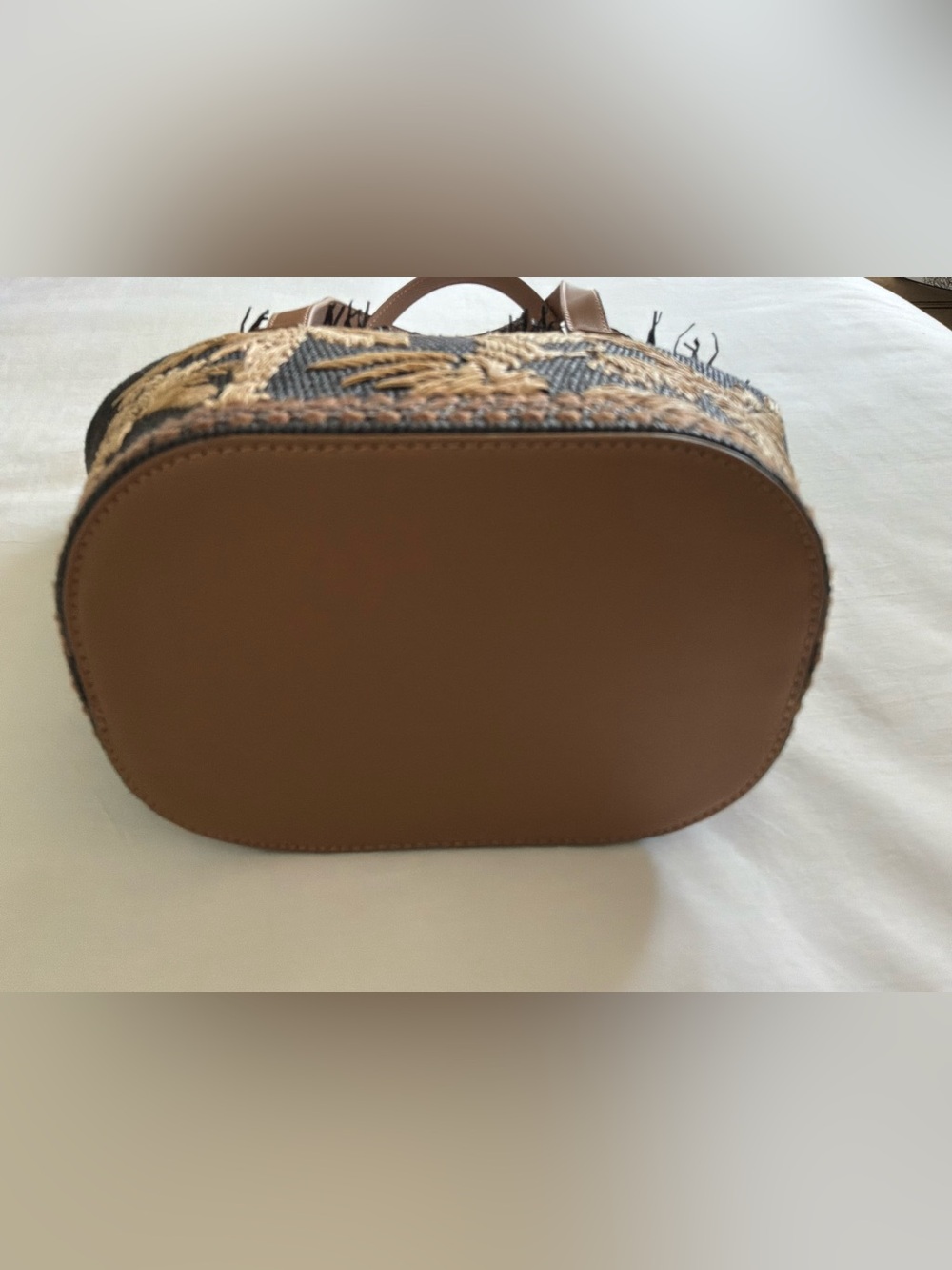 SPARTINA 449 small tote bag in raffia palms - Picture 4 of 8